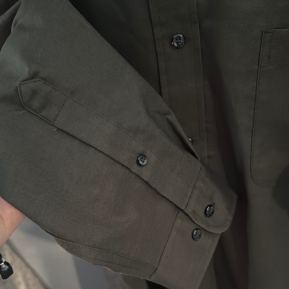 St. John's Bay Black Dress Shirt Classic Fit - Picture 3 of 5